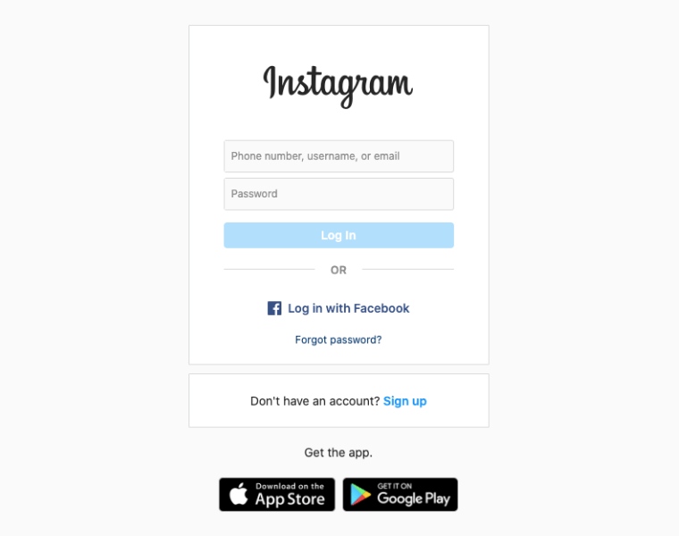 Login to your Instagram account to delete it